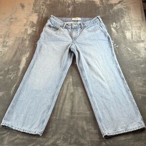 Hollister Women's Jeans Low Rise Baggy Size 10s W34 Short